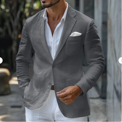 Business Casual Printing Fashionable Jacket Men