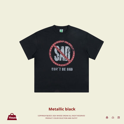 Sun Protection Short Sleeve Middle And Big Children's Hip Hop T-shirt Letter Printing