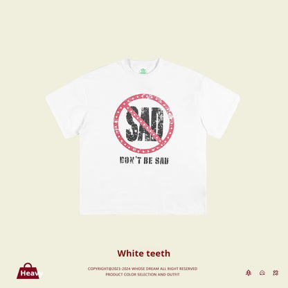 Sun Protection Short Sleeve Middle And Big Children's Hip Hop T-shirt Letter Printing